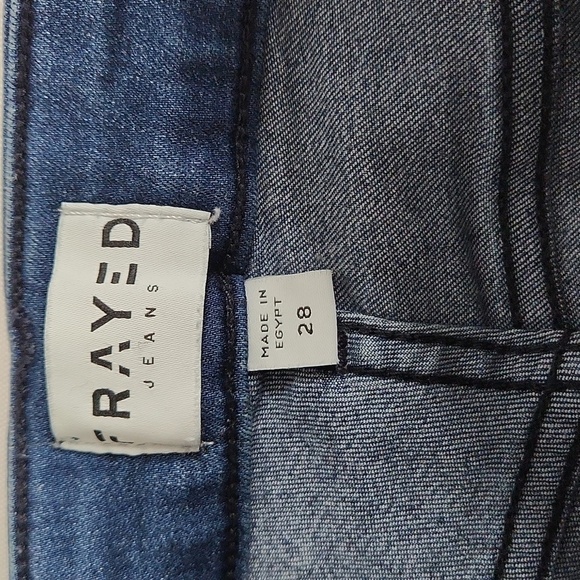 Frayed High Rise Skinny Jeans - Picture 8 of 10